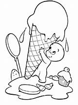 Kids n funcom  Coloring Page Icecream sketch template