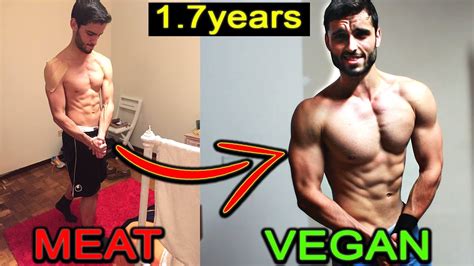 BEFORE and AFTER VEGAN- My Vegan Bodybuilding and Athletic Review - YouTube