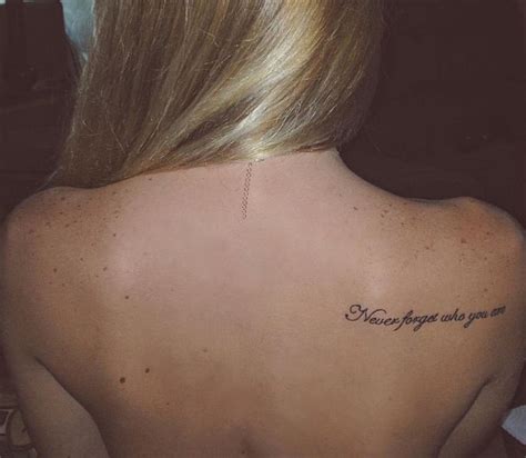 Never forget who you are. | Stylist tattoos, Tattoos, Tattoo quotes