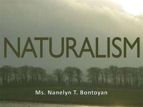 Philisophy of Naturalism