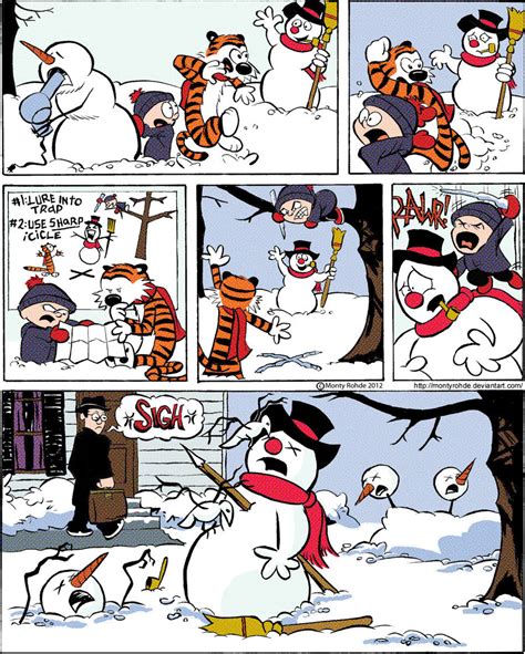 Calvin and Hobbes meet Frosty the Snowman by MontyRohde on DeviantArt