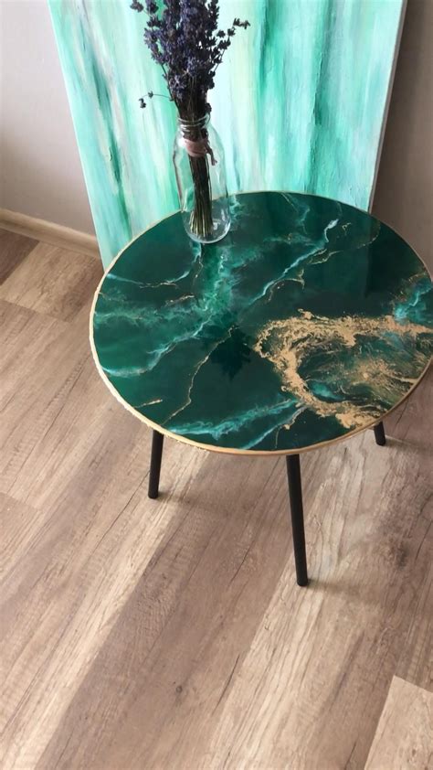 White epoxy table epoxy resin oval coffee table epoxy river etsy – Artofit