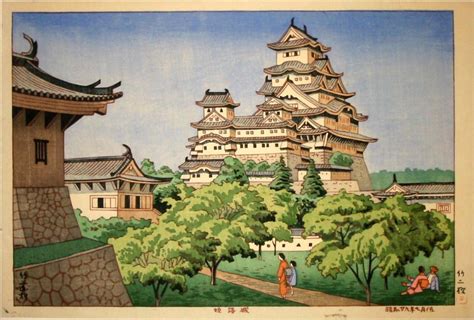 Himeji Castle by Asano Takeji | Japanese vintage art, Japanese ...