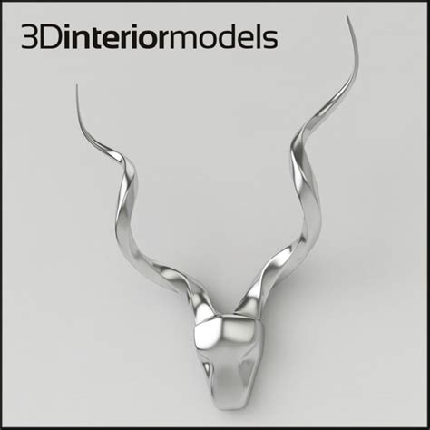 aluminium antlers 3d max