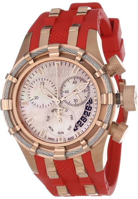 Invicta Women's 6952 Reserve Collection Bolt Chronograph Red ...