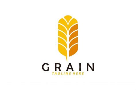 Wheat Grain Logo Vector Isolated | Vector logo, Grains, Logo design