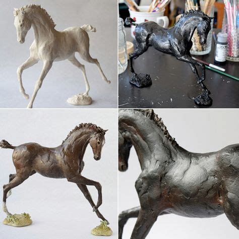 Painting air dry clay sculptures technique. Paint your artwork with a ...