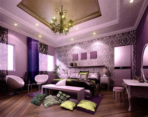 Purple decor Damask Bedroom, Simple Bedroom, Home Bedroom, Vintage Bedroom Decor, White Bedroom ...