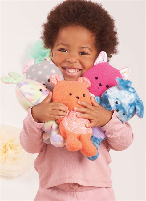 Plush Animals By Carla Reiss Design Simplicity Sewing Pattern number 9909 — jaycotts.co.uk ...