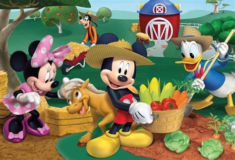 Mickey & Friends keeping busy at the Clubhouse Farm Mickey Mouse E Amigos, Disney Mickey Mouse ...