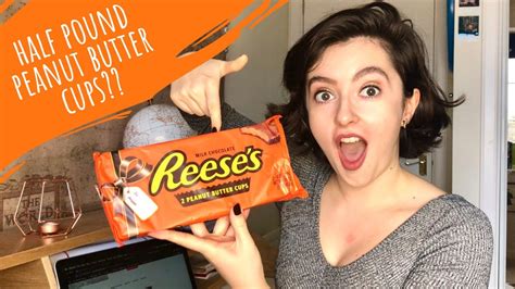 GIANT half pound Reese's Peanut Butter Cups review! - YouTube