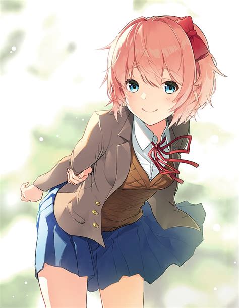 HD wallpaper: anime, anime girls, Doki Doki Literature Club, Sayori ...