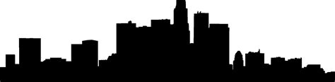 Los Angeles Skyline Silhouette at GetDrawings | Free download