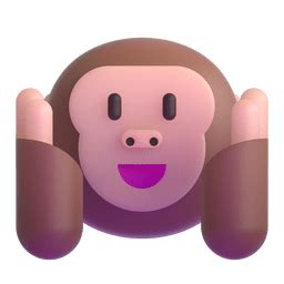 Hear No Evil Monkey Emoji On Microsoft Teams Gifs | My XXX Hot Girl