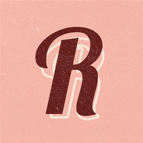 Letter R font printable a to z stylish lettering alphabet | free image by rawpixel.com ...