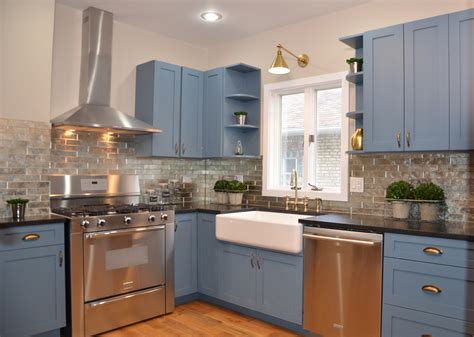 Blue Retro Kitchens