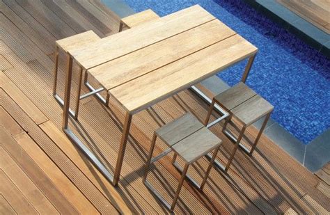 Iconic High Stool | Modern patio furniture, Bar height dining table, Outdoor furniture