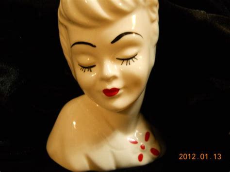 Beautiful Mid Century Glamour Girl Head Vase by justjunkin2, $45.00 ...