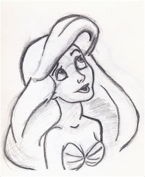 ariel tumblr drawing - Google Search | Sketches, Disney character drawings, Disney pencil drawings