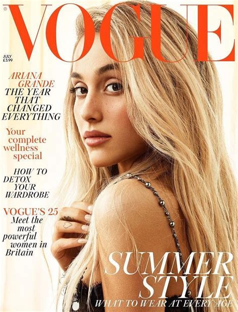 British Vogue UK Magazine July 2018: ARIANA GRANDE COVER & FEATURE (De - YourCelebrityMagazines