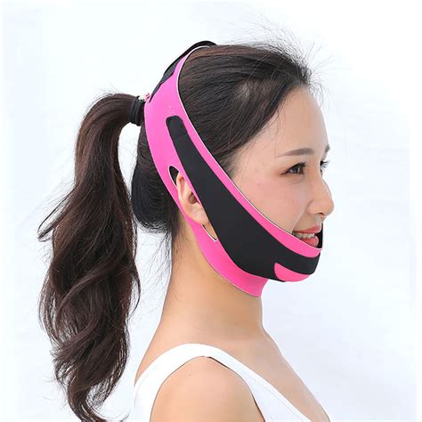 Elastic Face Slimming Bandage V Line Face Shaper Women Chin Cheek Lift Up Belt Facial Anti ...