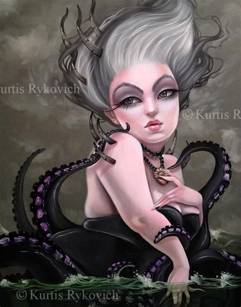 Ursula - Fine Art 8 x 10 Print from Kurtis Rykovich | Sea witch, Art, Big eyes art