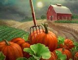 kilntyme - Fall - Fall pumpkin patch clouds moon farm