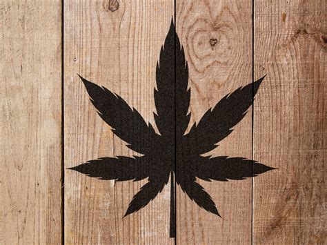 Marijuana Leaf Stencil - Art and Wall Stencil - Stencil Giant