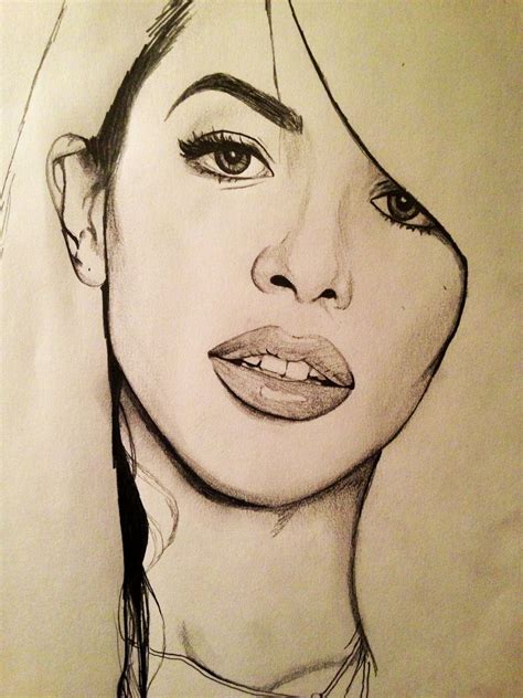 a drawing of the beautiful Aaliyah Dana Haughton Black Girl Art, Black Women Art, Black Art ...