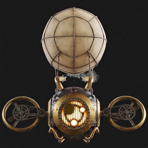 Steampunk Drone - 3D Model by Olegator