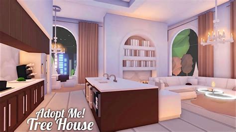 Adopt Me! Aesthetic Luxury City Tree House - Tour and Speed Build | Adopt me small house ideas ...