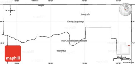 Blank Simple Map of Daggett County