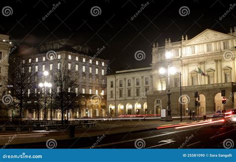 Scala Theater, Milan Italy editorial image. Image of history - 25581090