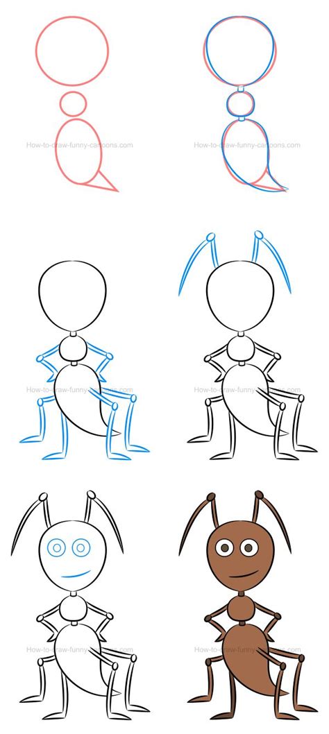 How to draw an illustration of an ant in 2019 | Easy drawings, Drawings, Basic drawing