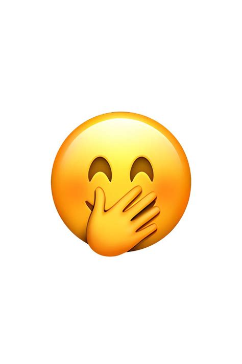 🤭 Face With Hand Over Mouth Emoji in 2023 | Funny emoji faces, Emoji ...