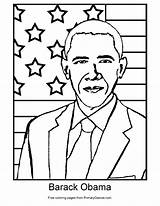 FREE Barack Obama Coloring Page Printable PRINT And COLOR Presidents  sketch template
