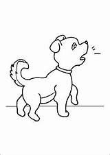 Puppy Barking Printable Coloring Page Free To Download And Print  sketch template