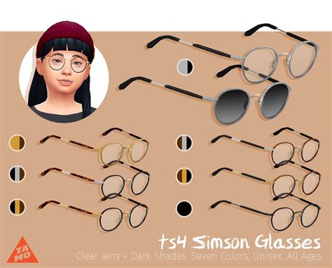 Simson Glasses - TAMO | Sims 4, Sims 4 children, Sims four