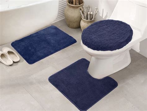 Navy Bath Rugs