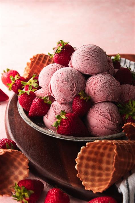 Strawberry Ice Cream Recipe - Good Things Baking Co
