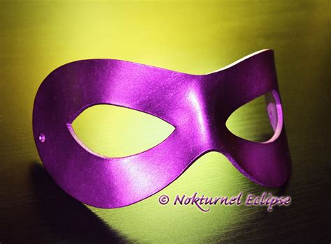 Purple Superhero Leather Mask Masquerade Batman Halloween