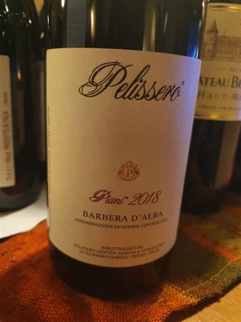 2018 Giorgio Pelissero Barbera d'Alba Piani, Italy, Piedmont, Alba, Barbera d'Alba - CellarTracker