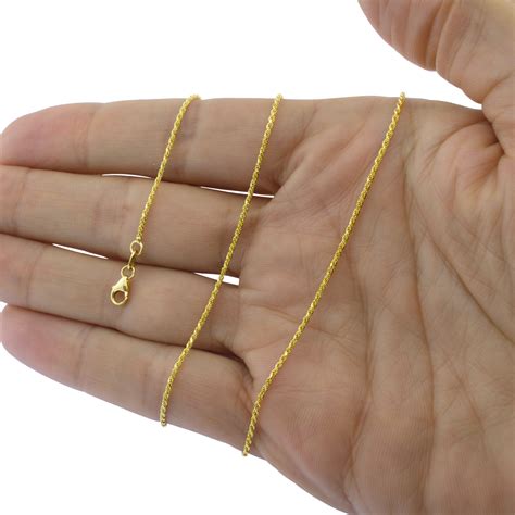 14k Solid Gold Chain Necklace For Sale | semashow.com