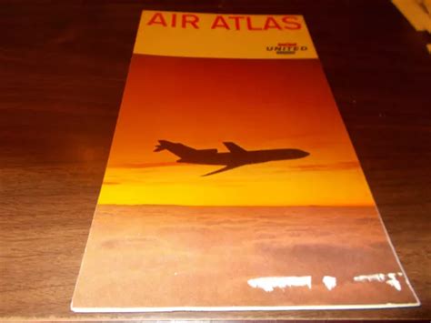 1965 UNITED AIRLINES Air Atlas Vintage Route Map $15.00 - PicClick