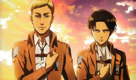 Attack On Titan, Anime, 1080P, Erwin Smith, Levi Ackerman HD Wallpaper