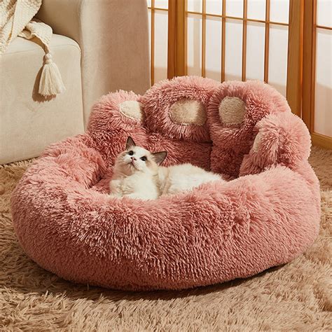 Cute Claw Cat Bed - Plush - Pink - Brown - Gray - ApolloBox