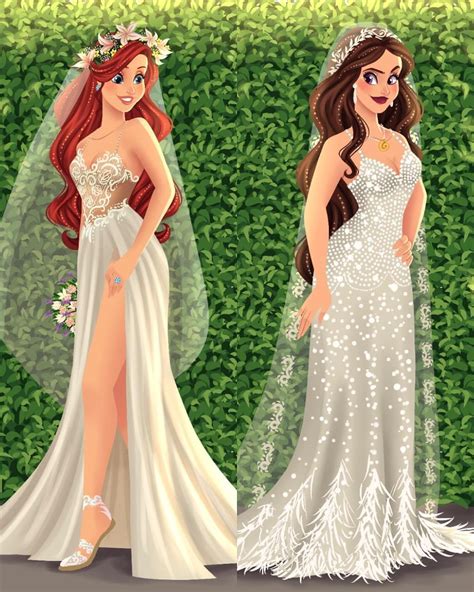 Ariel Vs Vanessa . . . Which wedding dress would you rather pick?😂 . . #archibaldart # ...