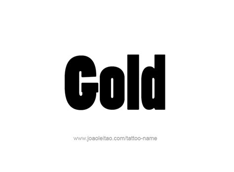 Gold Color Name Tattoo Designs - Page 2 of 5 - Tattoos with Names