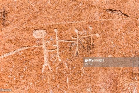 These ancient Native American petroglyphs in Buckhorn Wash in the San... News Photo - Getty Images