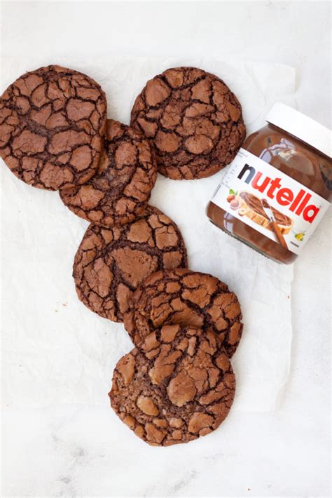 Nutella Brownie Cookies - The Classy Baker